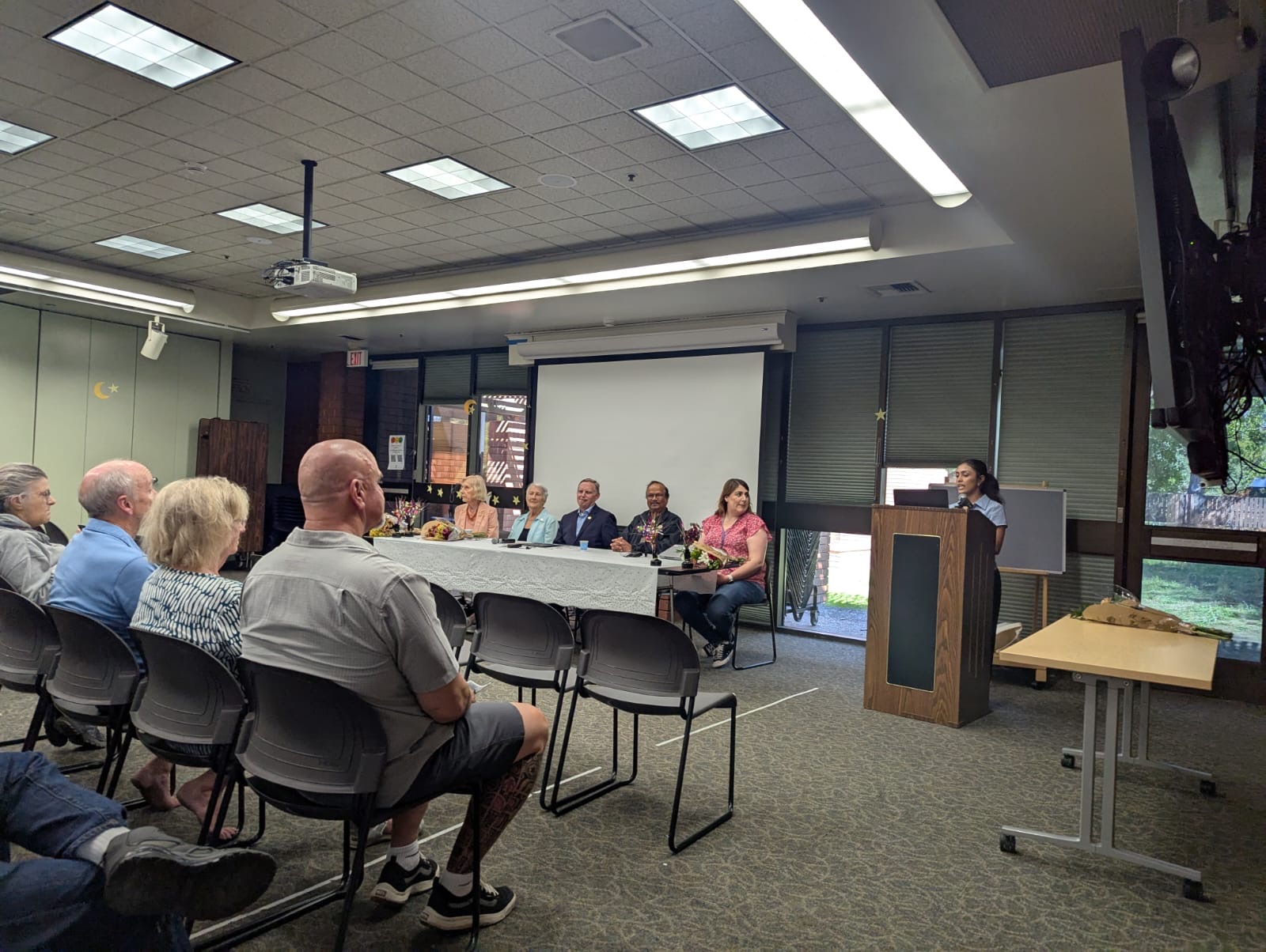 Panel discussion with local officials and historians